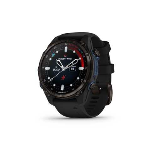 Rent to own Garmin - Descent Mk3i GPS Dive Smartwatch – 43 mm Fiber-reinforced polymer - Carbon Gray DLC Titanium with Black Silicone Band - (2023)