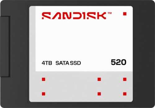 Rent to own SANDISK - 4TB 520 Internal SATA SSD, 2.5”/7mm, up to 560 MB/s read speeds