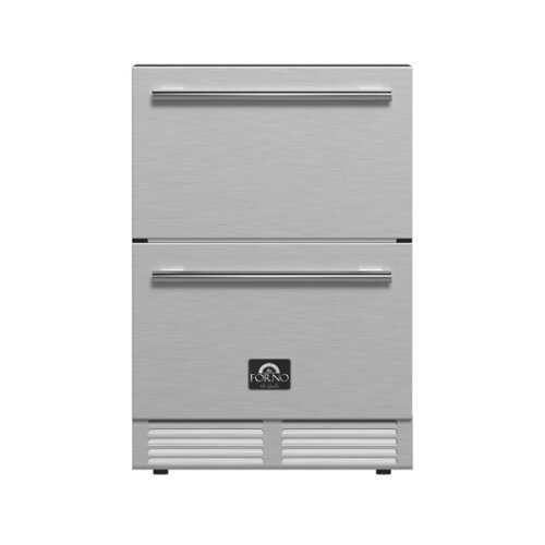 Rent to own Forno Appliances - Cosenza 24" Built-In Indoor/Outdoor Drawer Freezer with Ice Maker - Stainless Steel