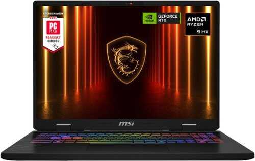 Rent to own MSI - Crosshair A16 HX 16" QHD+ 240Hz Gaming Laptop -AMD R9 8940HX - GeForce RTX 5060 - 16GB Memory - 1TB Storage - Cosmo Gray