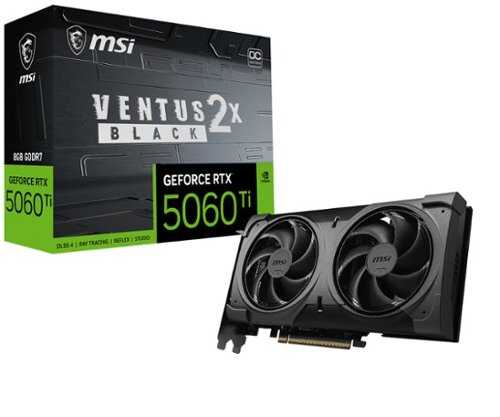 Rent to own MSI - NVIDIA GeForce RTX 5060 Ti 8GB GDDR7 VENTUS 2X OC PLUS PCI Express 5.0 Graphics Card - Black