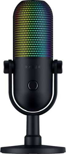 Rent to own Razer - Seiren V3 Chroma Wired Supercardioid Condenser USB Microphone with 32-Bit DSP - Black