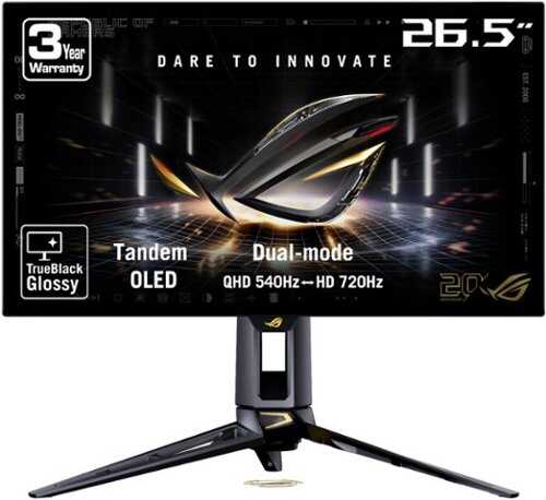 Rent to own ASUS - ROG Swift 27" Dual Mode (2K 540Hz, HD 720Hz) OLED 0.02ms Gaming Monitor with FreeSync Premium Pro and HDR - 20th Edition