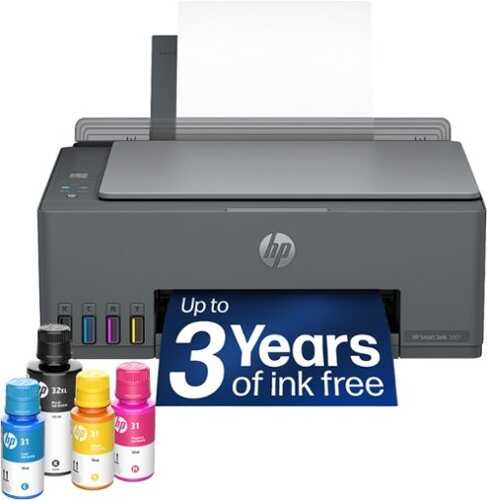 Rent to own HP - Smart Tank 5001 Wireless All-in-One AI-Enabled Cartridge-Free Supertank Inkjet Printer with 3 Years of Ink Included¹ - Basalt