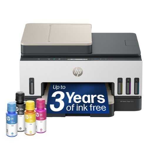 Rent to own HP - Smart Tank 7303 Wireless All-in-One AI-Enabled Cartridge-Free Supertank Inkjet Printer with 3 Years of Ink Included¹ - White