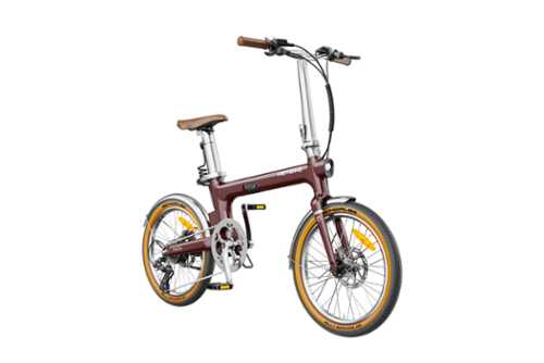 Rent to own Heybike - Helio F Foldable E-bike w/ 75 Miles Max Range & 20 MPH Max Speed - Hydraulic Disc Brakes, Torque Sensor & Shimano 8 - Red