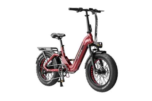 Rent to own Heybike - Ranger 3.0 Pro 750W (Peak 1200W) Foldable E-bike w/ 90 Miles Max Range & 28 mph Max Speed - Full Suspension - Red