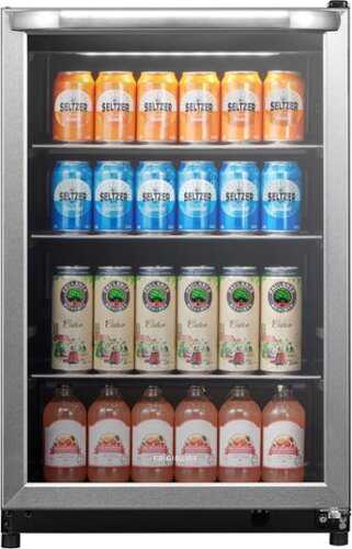 Rent to own Frigidaire - 144 Can Beverage Center - Stainless Steel