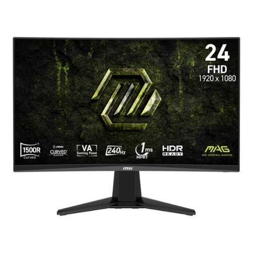 Rent to own MSI - MAG 245C X24 24" Curved FHD 240Hz 1ms VA FreeSync Premium Gaming Monitor - Black