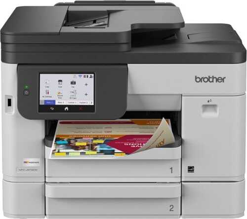 Rent to own Brother - INKvestment 5110 Wireless Color Inkjet All-in-One Printer with 500-sheet paper tray/4.3” Color Touchscreen (MFC-J5110DW) - Gray