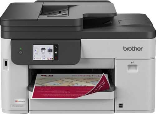 Rent to own Brother - INKvestment 5010 Wireless Color Inkjet All-in-One Printer with 2-sided Copy/Scan & 2.7” Color Touchscreen (MFC-J5010DW) - Gray