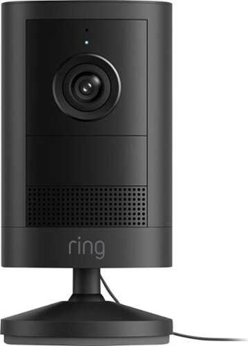 Rent to own Ring - Outdoor Cam 2K, Plug-In - Wide-Angle Retinal 2K Video, 6x Enhanced Zoom, Night Vision - Black