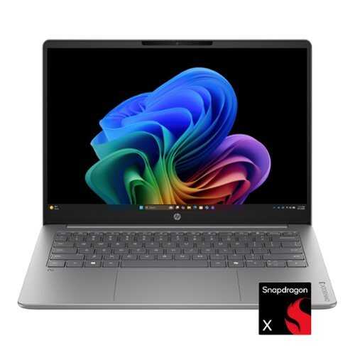 Rent to own HP - OmniBook 3 - 14" 2K OLED Laptop - Snapdragon X - 16GB Memory - 512GB SSD - Copilot+ PC - Nouvelle Silver