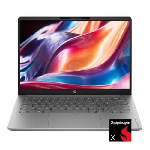 Rent to own HP - OmniBook 3 - 14" 2K OLED Laptop - Snapdragon X (8-core) - 8GB Memory - 256GB SSD - Nouvelle Silver