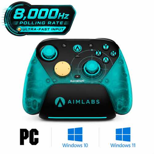 Rent to own GameSir - G7 Pro 8K PC Aimlabs Edition Wireless Esports Controller for PC - Cyan