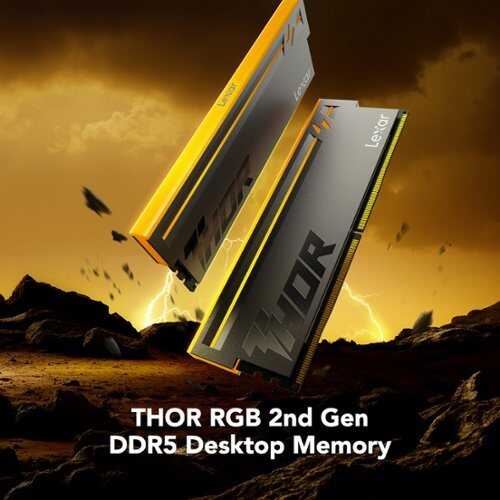 Rent to own Lexar - THOR RGB 2nd Gen DDR5 6000MT/s, C38, 2x16GB - Black