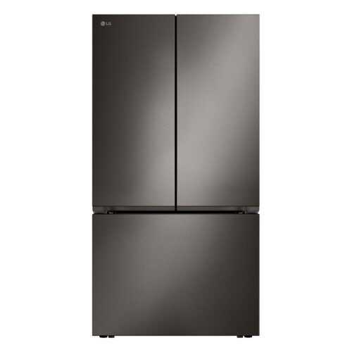 Rent to own LG - 36-in Wide Counter-Depth MAX 26.5 Cu. Ft. French Door Smart Refrigerator with Internal Water Dispenser - Black Stainless Steel