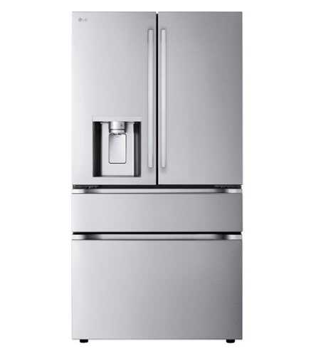 Rent to own LG - 36-in Wide Standard-Depth MAX 28.6 Cu. Ft. 4-Door French Door Smart Refrigerator with Full Convert Drawer - Stainless Steel