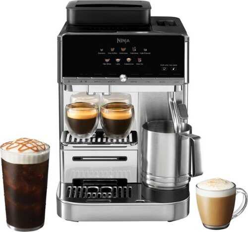 Rent to own Ninja - AutoBarista Fully Automatic Espresso Machine & Frother, 10 Drink Presets, Built-In Grinder - Stainless Steel