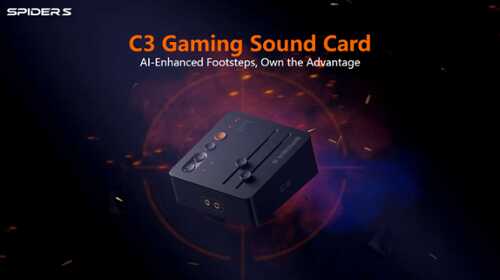 Rent to own Fosi Audio - C3 Gaming USB Audio Interface - Black