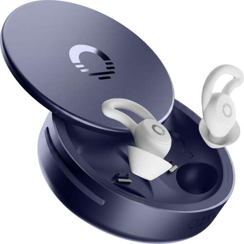 Rent to own Ozlo - Sleepbuds 2 – Noise-Masking Sleep Earbuds, Side Sleeper Comfort, Snore Blocking, 14-Hr Battery - White - Blue