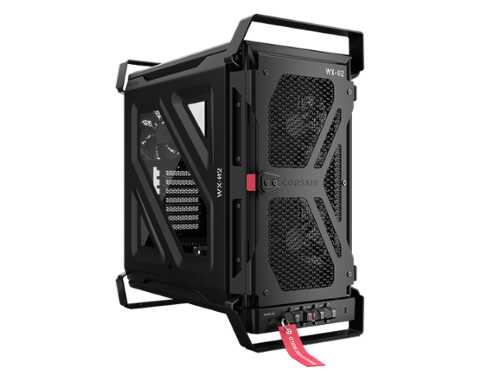 Rent to own CORSAIR - Warthog RS Airflow Mid Tower Case, Steel Build, 3 Fans Included, 360mm Radiator Support, Reverse ATX, InfiniRail - Black
