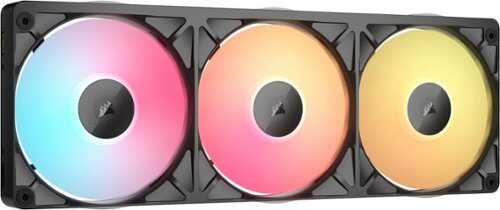Rent to own CORSAIR - iCUE LINK RX360 II Unified Frame RGB PWM Fans with iCUE LINK System Hub - Black