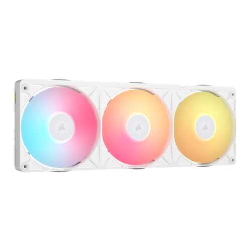 Rent to own CORSAIR - iCUE LINK RX360 II Unified Frame RGB PWM Fans with iCUE LINK System Hub - White