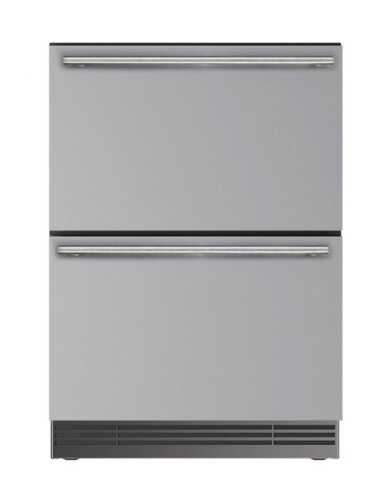 Rent to own U-Line - 24"W. 5.1 Cu.Ft. Built-In Refrigerated Drawers - Stainless Steel