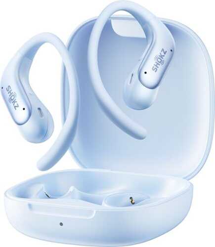 Rent to own Shokz - OpenFit Air 2 Open-Ear True Wireless Bluetooth Earbuds - Ice Blue