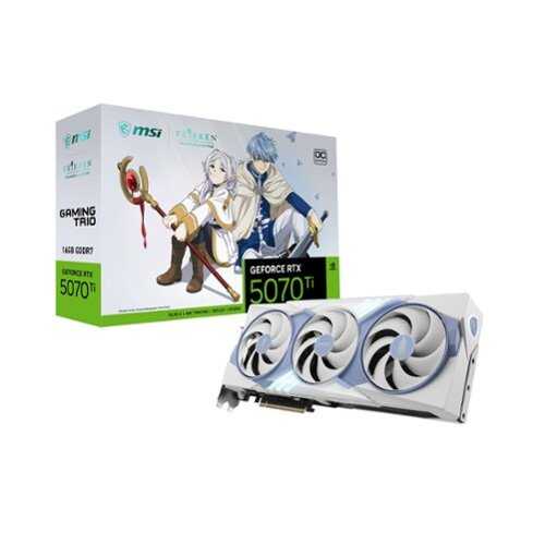 Rent to own MSI - NVIDIA GeForce RTX 5070 Ti 16G FRIEREN EDITION OC GDDR7 PCI Express Gen 5 Graphics Card - White