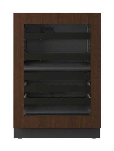 Rent to own U-Line - 24"W. 4.6Cu.Ft. Built-In Dual-Zone Beverage Center-Panel Ready Frame/Glass - Integrated Frame