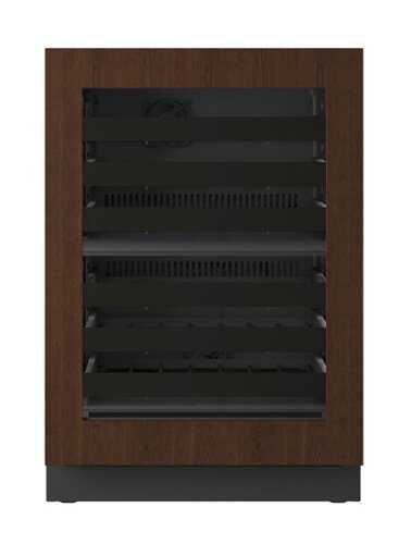 Rent to own U-Line - 24"W. 4.9 Cu.Ft. Built-In Dual-Zone Wine Refrigerator-Panel Ready Frame/Glass - Integrated Frame