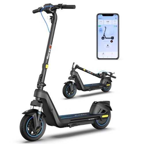 Rent to own 5th Wheel - SUPERX Foldable Electric Scooter w/ 25 mi Max Range and 20 mph Max Speed - Black