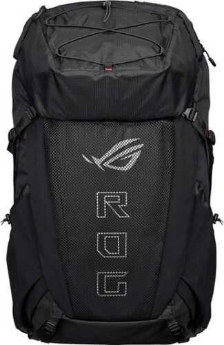 Rent to own ASUS - ROG Archer ErgoAir 40L Lightweight Modular Gaming Backpack with 18" Laptop Compartment and Waterproof Rain Cover - Black