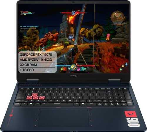 Rent to own HyperX - HP OMEN 16" VALORANT Ltd Ed. 240Hz 2.5K Gaming Laptop - AMD Ryzen 9 2025 - 32GB RAM - NVIDIA GeForce RTX 5070 - 1TB SSD - RIOT Blue