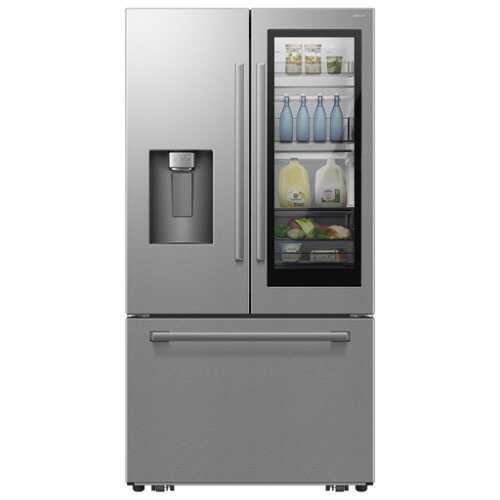 Rent to own Samsung - Bespoke AI 29 cu. ft. 3-Door French Door Refrigerator with Auto View & Zero Clearance Fit - Stainless Steel