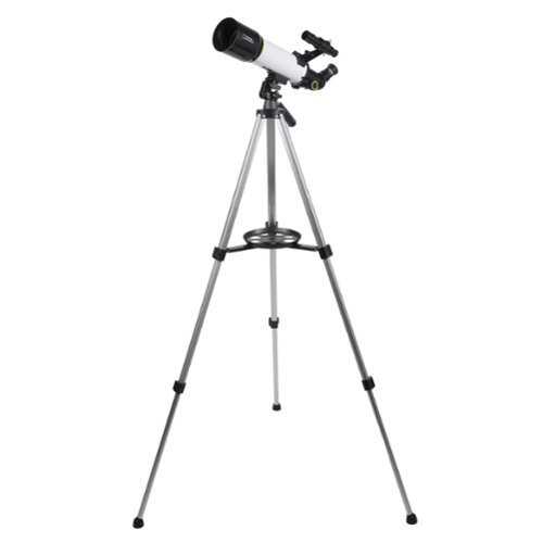 Rent to own National Geographic - SKY VIEW 70 70mm Refractor Telescope with Panhandle Mount - White