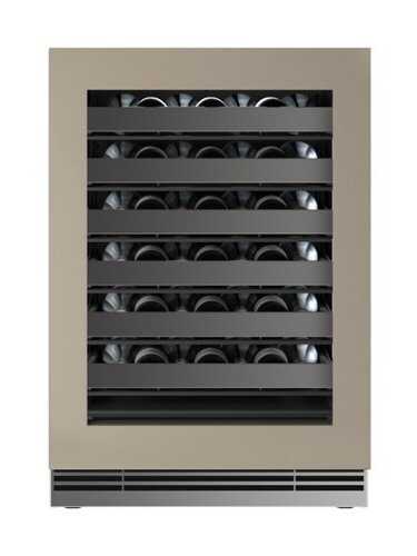Rent to own U-Line - 24"W. 2.8 Cu.Ft. Built-In Wine Refrigerator-Panel Ready Frame w. Glass - Custom Panel Ready