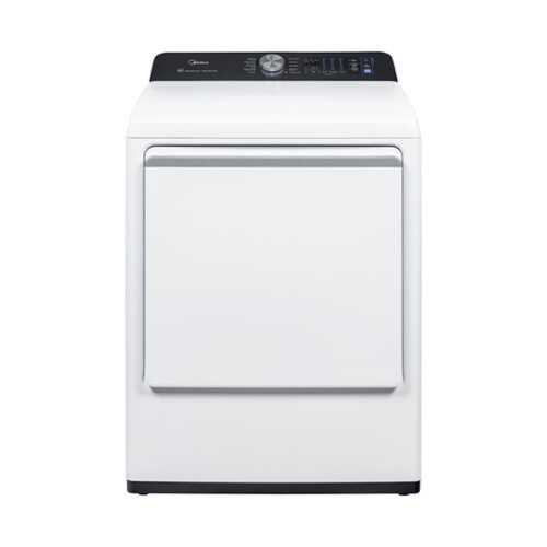 Rent to own Midea - 7.4 Cu. Ft. Smart Top Load Gas Dryer with QuadSensor Dry - White