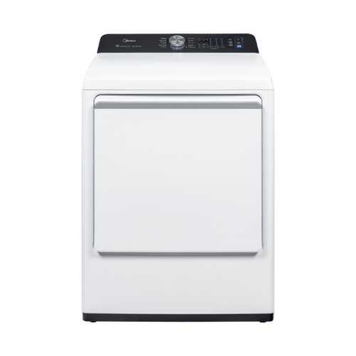 Rent to own Midea - 7.4 Cu. Ft. Smart Top Load Electric Dryer with QuadSensor Dry - White