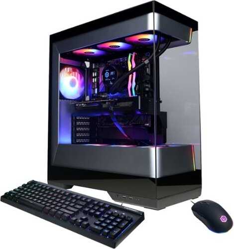 Rent to own CyberPowerPC - Gaming Desktop - AMD Ryzen 9 9900X 2024 - NVIDIA GeForce RTX 5080 16GB - 32GB DDR5 Memory - 2TB SSD Storage - Black