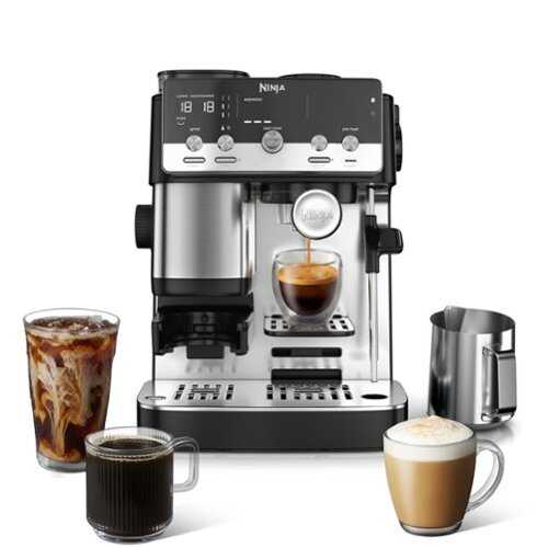Rent to own Ninja - Luxe Café Mini Espresso Machine & Drip Coffee Maker with Built-in Grinder & Manual Steam Wand - Black
