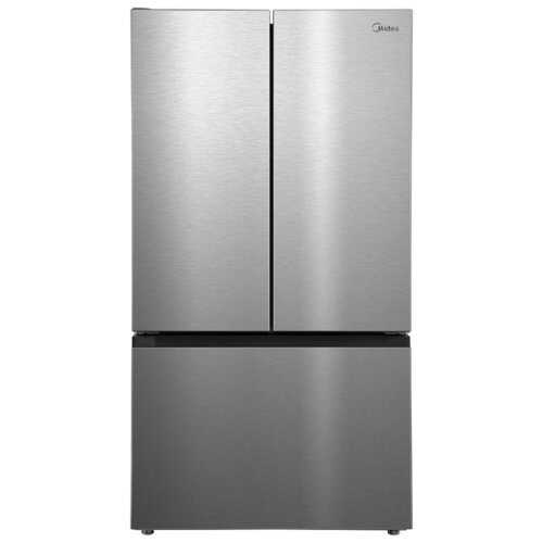 Rent to own Midea - 36" Wide Counter-Depth PLUS 26.5 Cu. Ft. French Door Refrigerator + Water2Ways AutoFill Pitcher + Dual Ice Maker - Stainless Steel