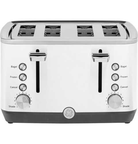 Rent to own GE - 4-Slice Toaster with 7 Shade Settings and Extra Wide Slots - Snow White
