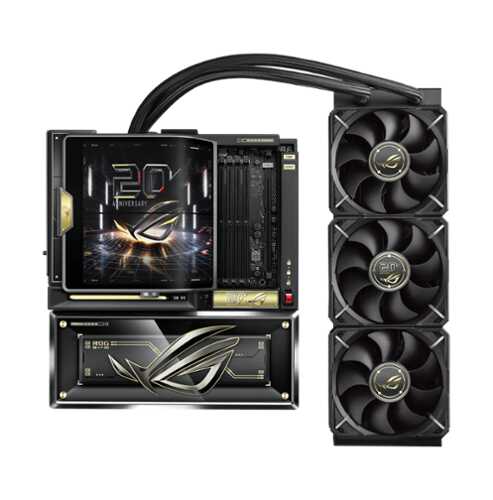 Rent to own ASUS - ROG CROSSHAIR X870E (Socket AM5) AMD X870 E-ATX DDR5 Wi-Fi 7 Motherboard with Integrated ROG RYUJIN 360 Liquid Cooler - 20th Edition