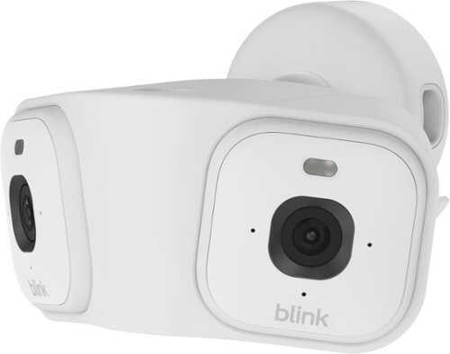 Rent to own Blink - Arc – Hard Wired Panoramic Vision, 180° coverage, Mini 2K+ dual-camera security, single power source – 2 cameras - White