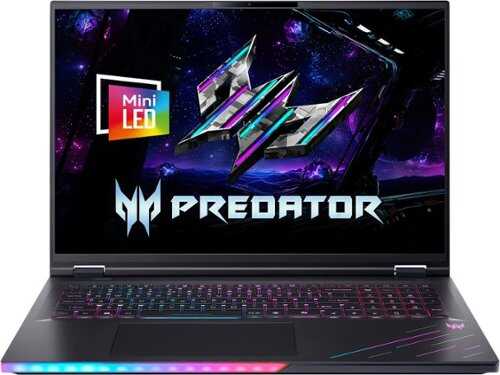 Rent to own Acer - Predator Helios AI Gaming Laptop-18" Mini LED 2.5k-Intel Ultra 9 290HX Plus 2026–RTX 5080 - 32GB Memory-1TB Storage - Abyssal Black