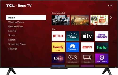 Rent to own TCL - 43" Class S55LR Series 4K UHD HDR LED Smart TV with Roku TV (2026)