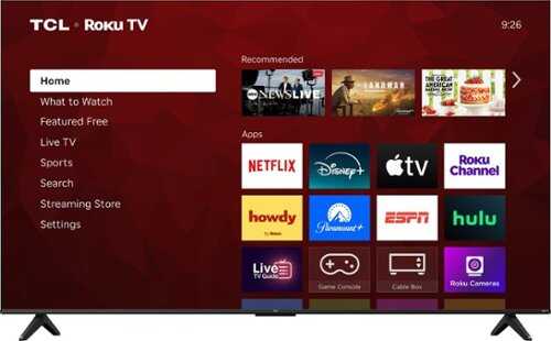 Rent to own TCL - 85" Class S55LR Series 4K UHD HDR LED Smart TV with Roku TV (2026)